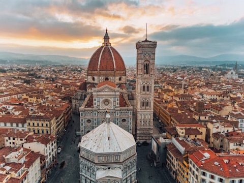 Piazza del Duomo Direnze Italia