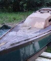 Barca legno antica 7 metri